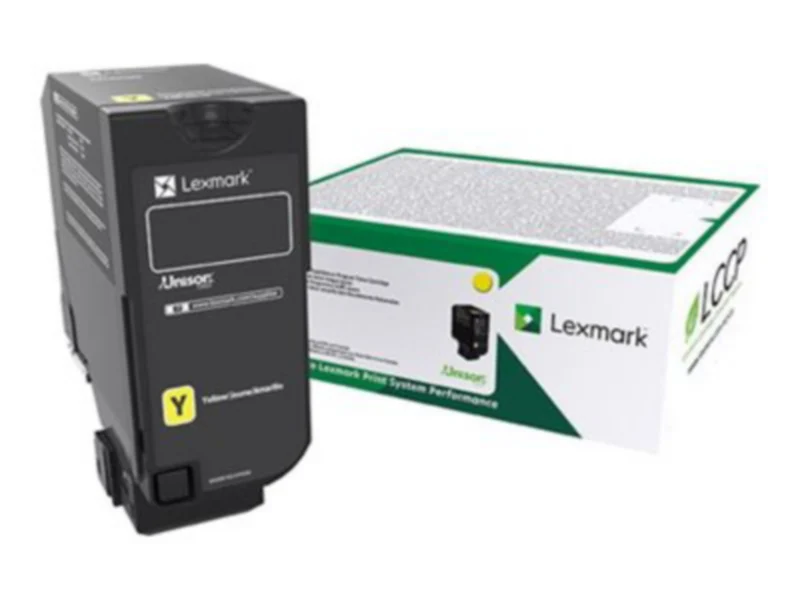 Tóner Lexmark 74C1SY0 Amarillo Alto Rendimiento