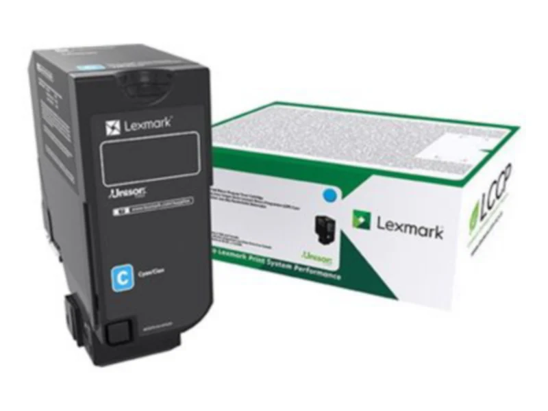 Tóner Lexmark 74C1SC0 Cian Alto Rendimiento