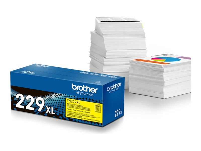 Tóner Brother TN229XLY Amarillo Alto Rendimiento