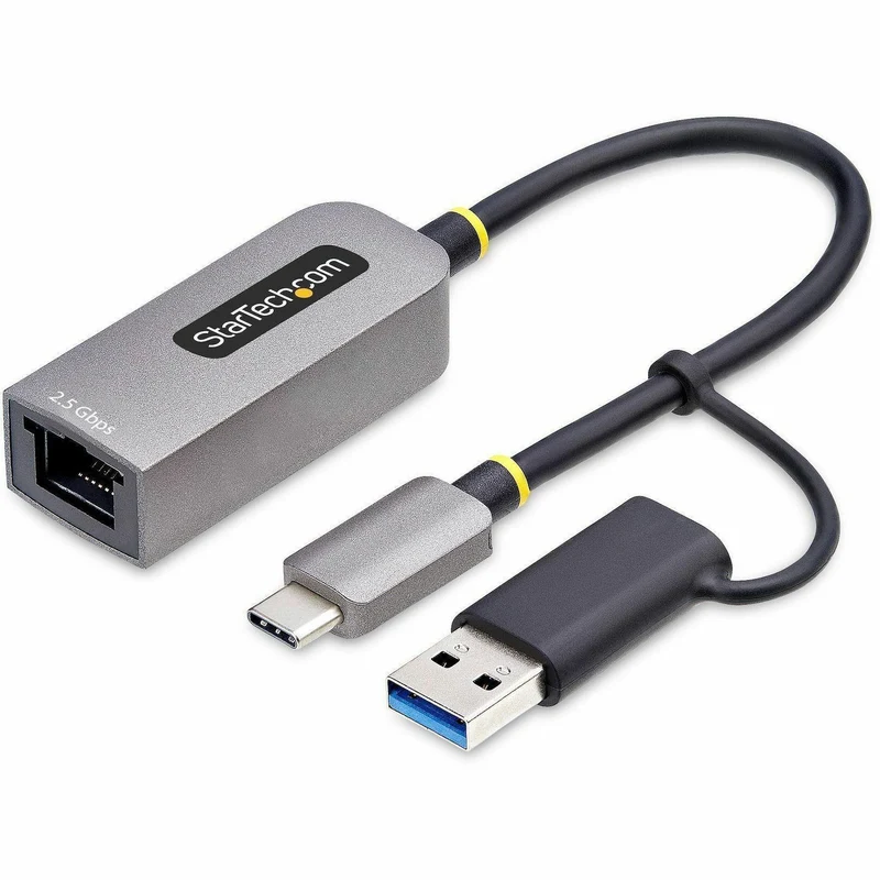 Adaptador WiFi Red StarTech.com StarTech 2.5GbE USB-C to Ethernet Adapter w/USB-A Converter
