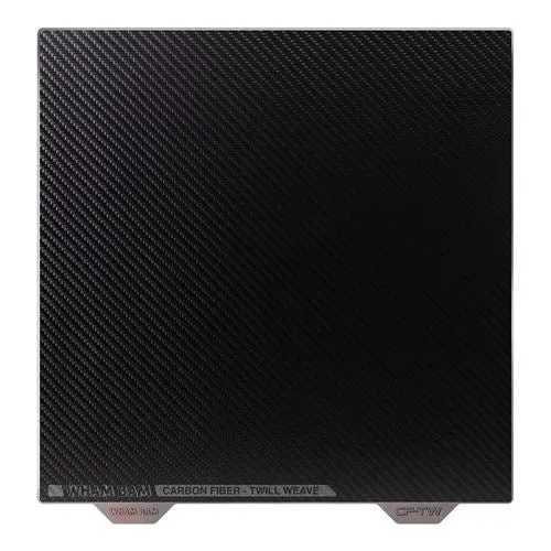 Accesorio Impresora 3D Wham Bam 355 x 355 Carbon Fiber Build Surface on a Spring Steel Flexi Plate