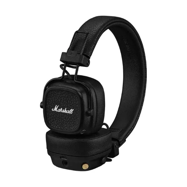 Audífonos Marshall Major V Bluetooth On-Ear plegables con micrófono y batería de 100 horas - Negro