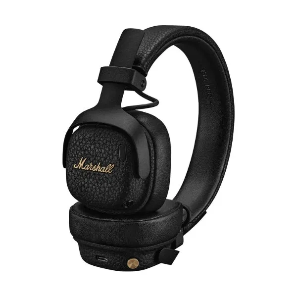 Audífonos Marshall Milton A.N.C. inalámbricos On-Ear con cancelación de ruido adaptativa y micrófono - Negro