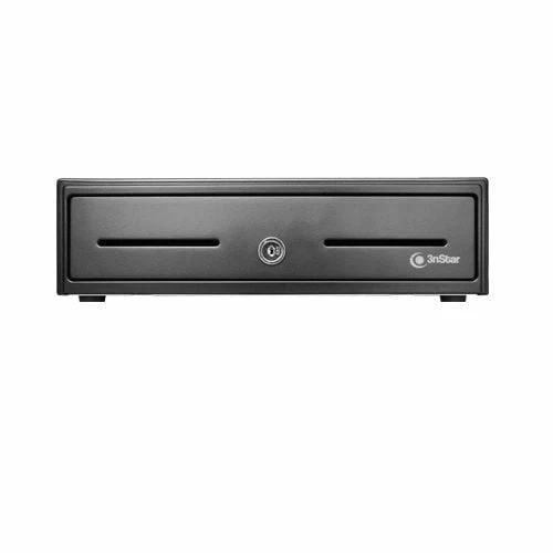 Caja de Dinero 3nStar CD250 - 4 Billetes y 8 Monedas - Accionada por Impresora - USB/Serial - Negro