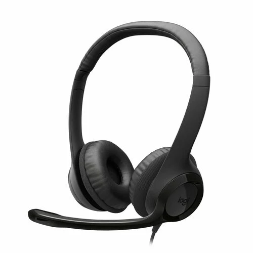 Audífonos Logitech H390 - Cableado USB-C, para oficina y videollamadas