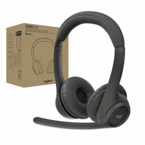 Audífonos Logitech Zone 305 - Inalámbricos, para oficina y videollamadas