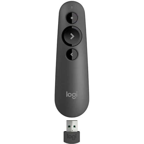 Puntero de Presentación Logitech R500s - Inalámbrico Bluetooth y USB, Láser Rojo